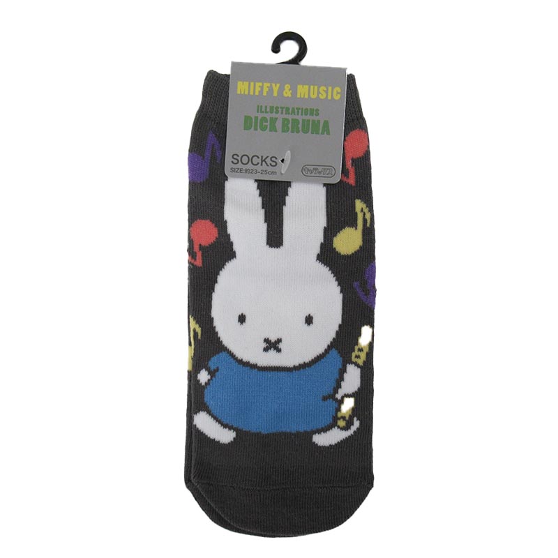 miffy キャラックス 靴下/ミッフィー＆ミュージックBK